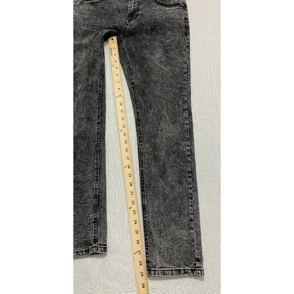 Smoke &‎ Ash Premium Denim Jeans Mens 30x30 Acid Wash Slim Fit Cotton Blend